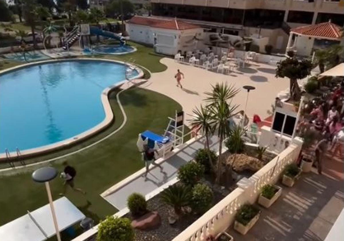 El vídeo viral de la 'guerra' por las tumbonas en un hotel de Torrevieja