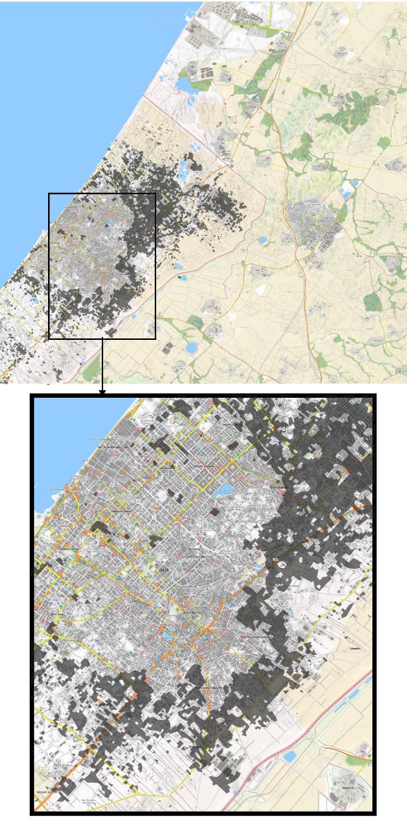 Así está siendo la devastación de Gaza City