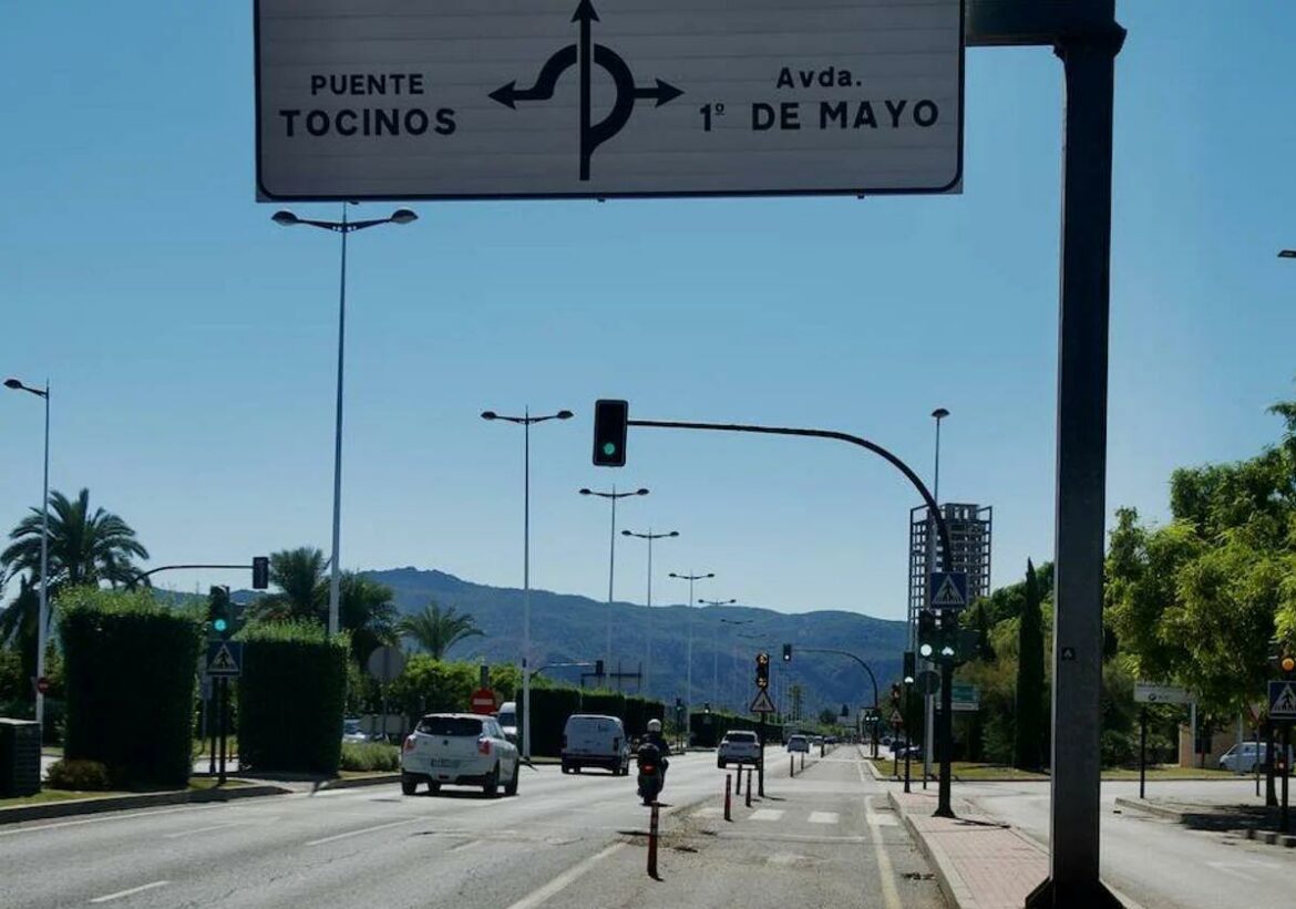 La avenida Miguel Indurain de Murcia recuperará el tercer carril para el tráfico rodado