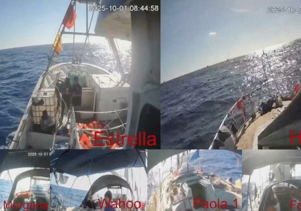 Buques israelíes inician el asalto a la flotilla que se dirige a Gaza