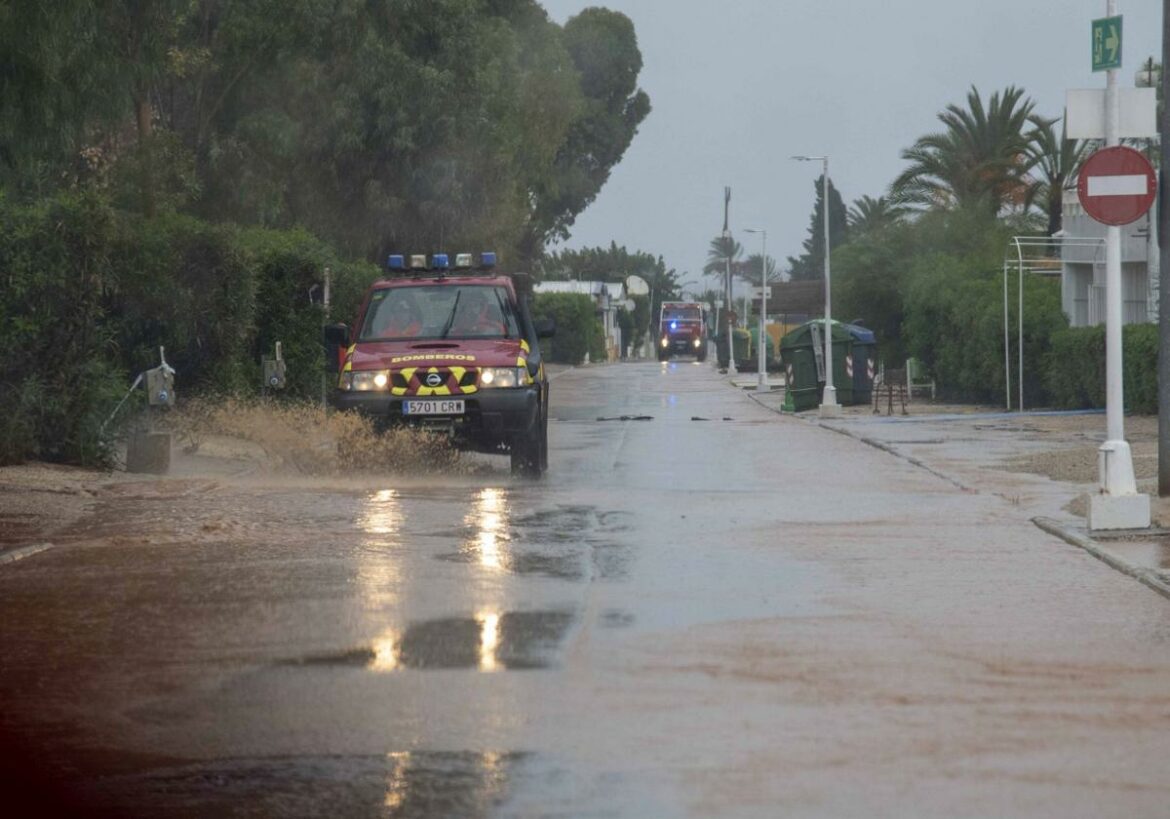 Estos son los municipios de la Región de Murcia donde más ha llovido en las últimas horas: San Javier supera los 150 litros