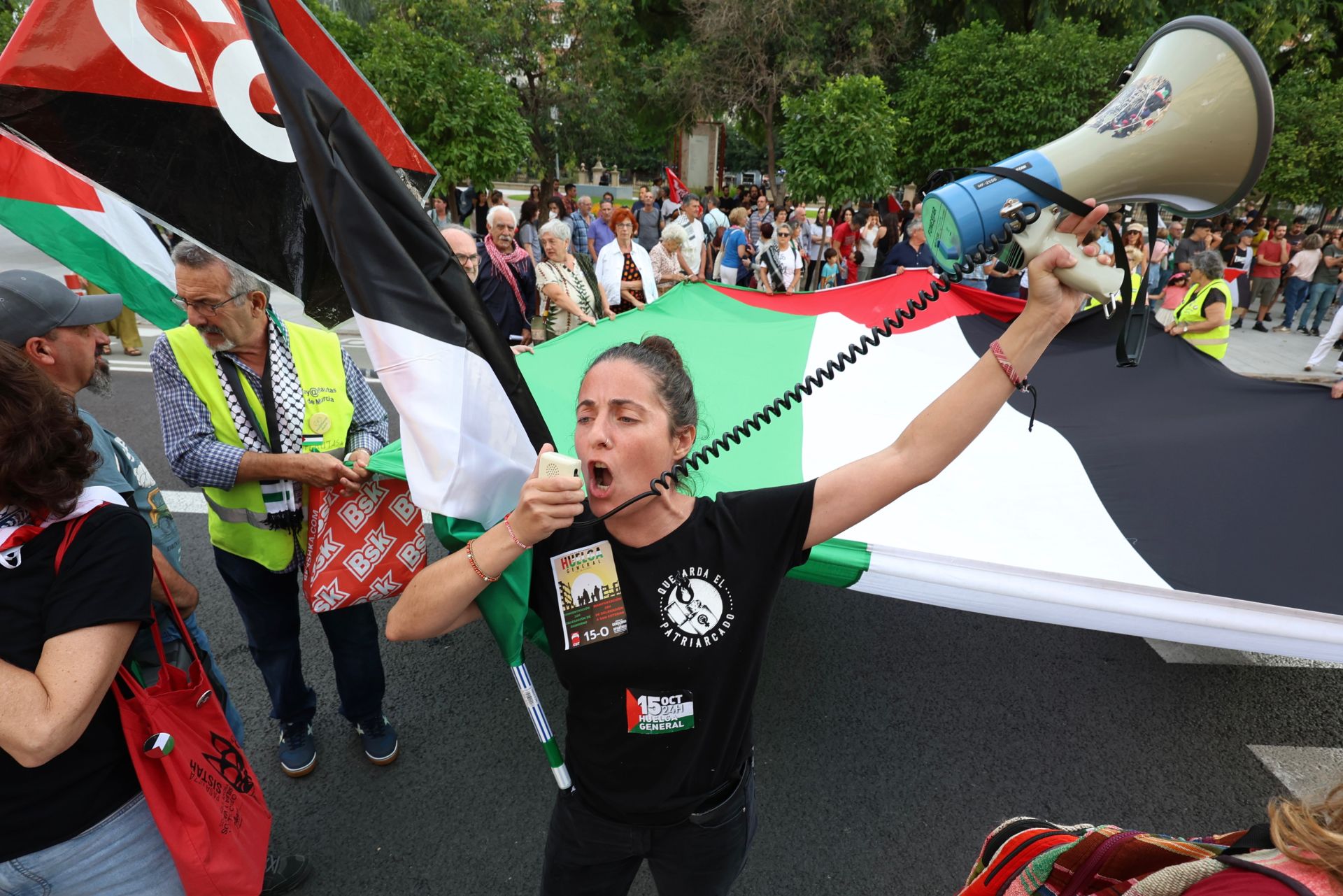 La movilización social por Palestina en Murcia, en imágenes