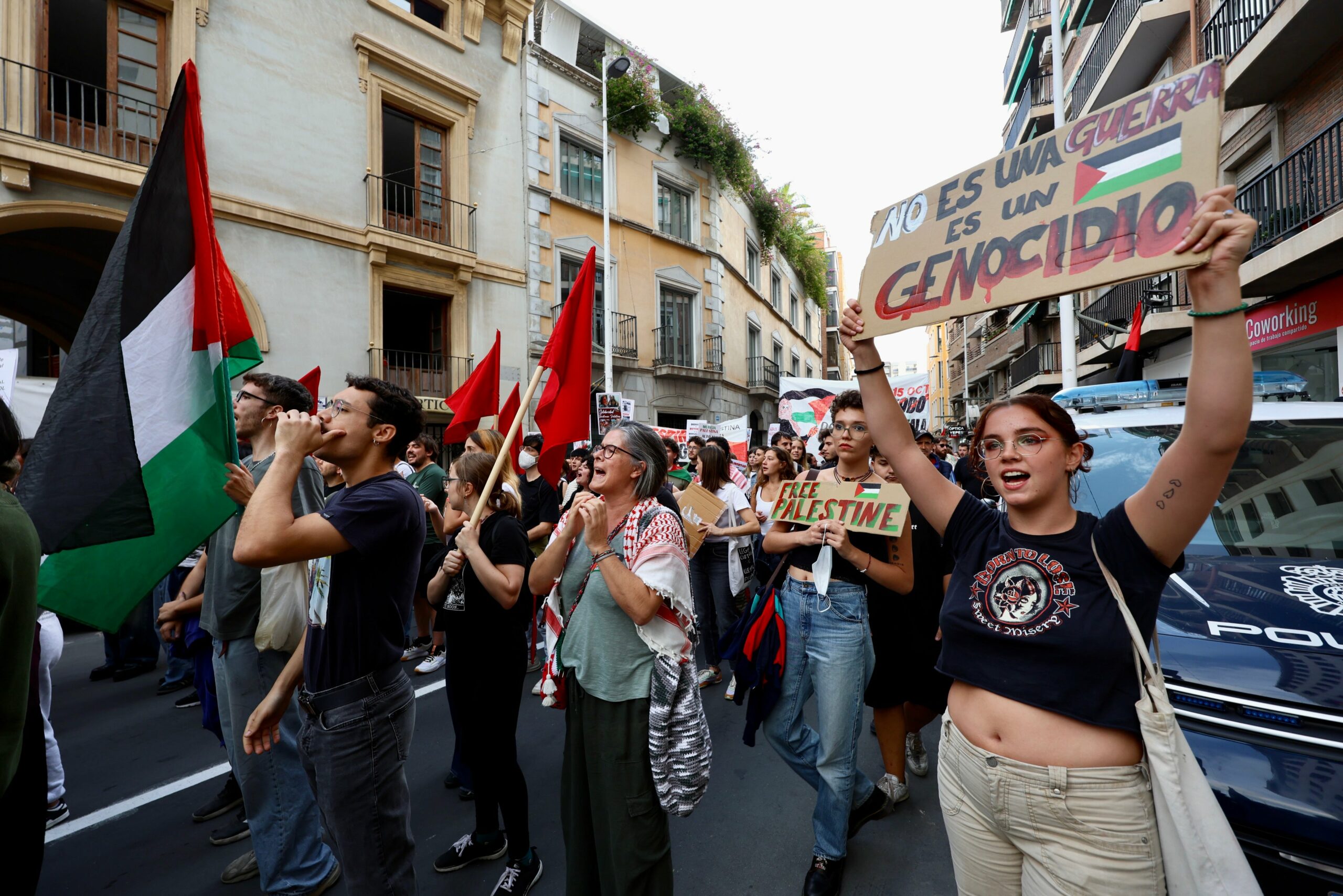 La movilización social por Palestina en Murcia, en imágenes