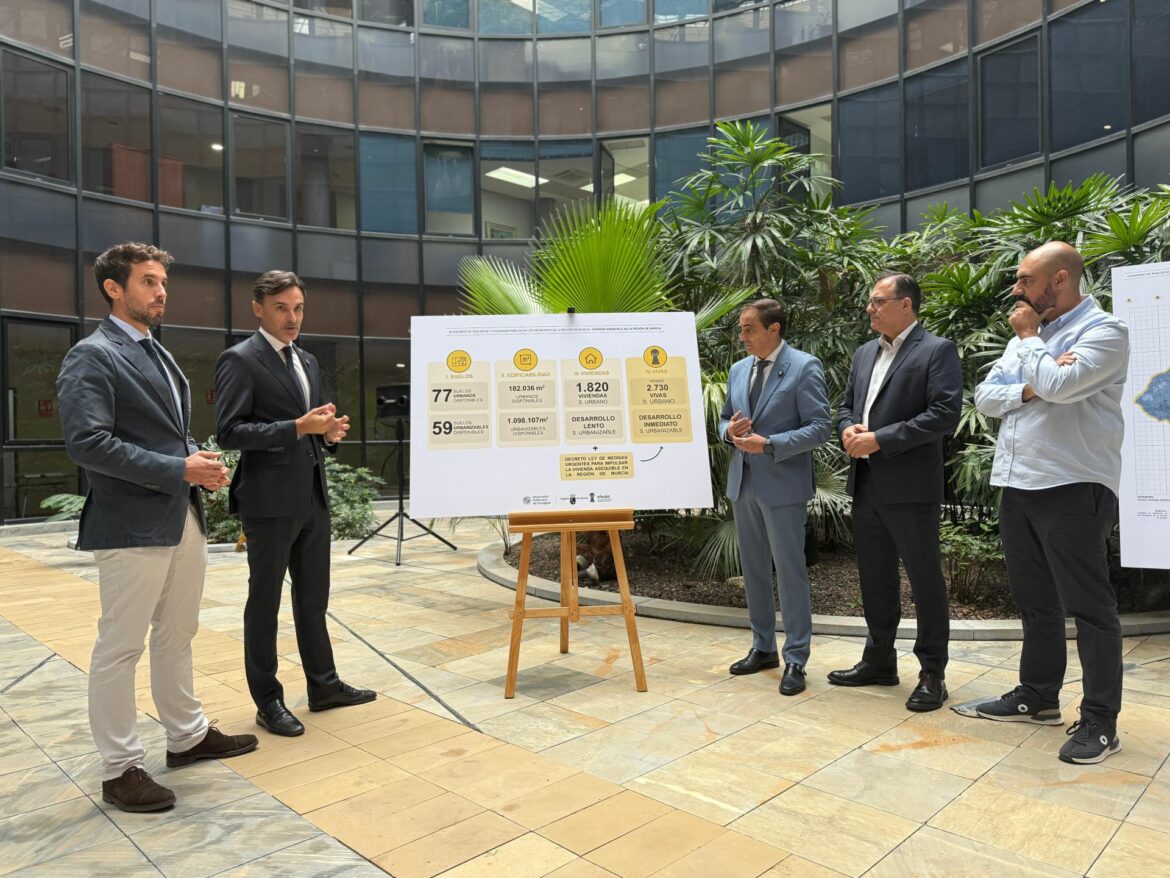 La Consejería eleva a 2.730 la previsión de viviendas «asequibles» en la Región a corto plazo