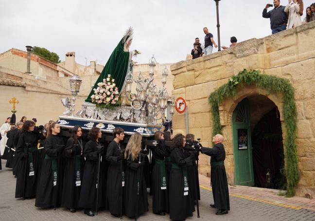 Las calles de Jumilla se llenan de esperanza en la procesión extraordinaria de la Reina de Martes Santo