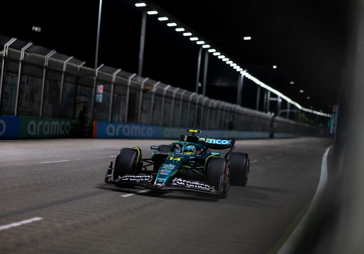 Alonso pone el picante en la cómoda victoria de Russell en Singapur