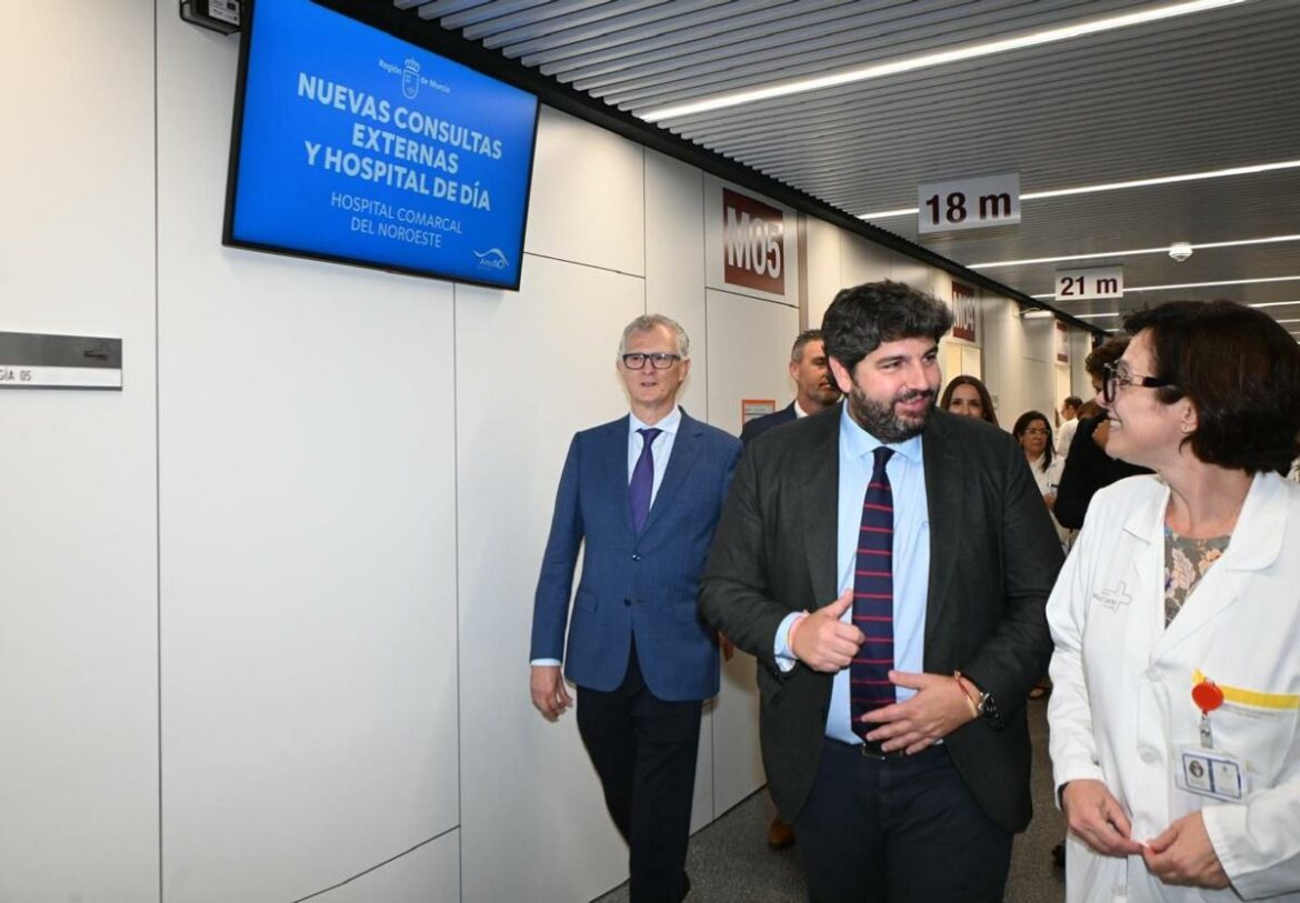 El Hospital del Noroeste, en Caravaca, tendrá UCI y suma 10 nuevas consultas