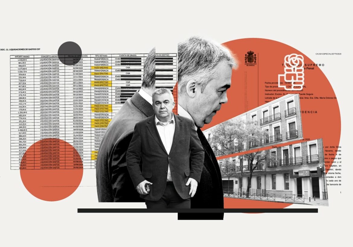 El PSOE reconoce ante el Supremo reiterados «pagos en efectivo» a Cerdán como «liquidaciones de gastos»