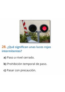 Imagen - Pregunta de un examen teórico de conducir.