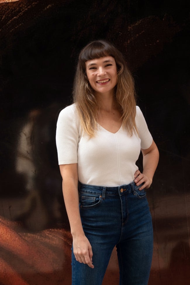 Jessica Cerón durante la sesión de fotos para LA VERDAD.