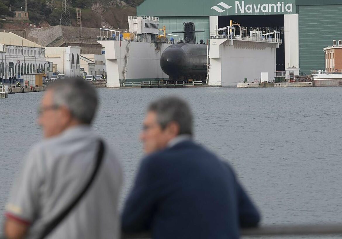 El segundo submarino de la Clase S-80, listo para su puesta a flote