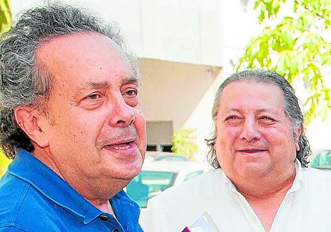 Francisco Jarauta y Pepe Lucas, en la Universiad de Murcia, en 2015.