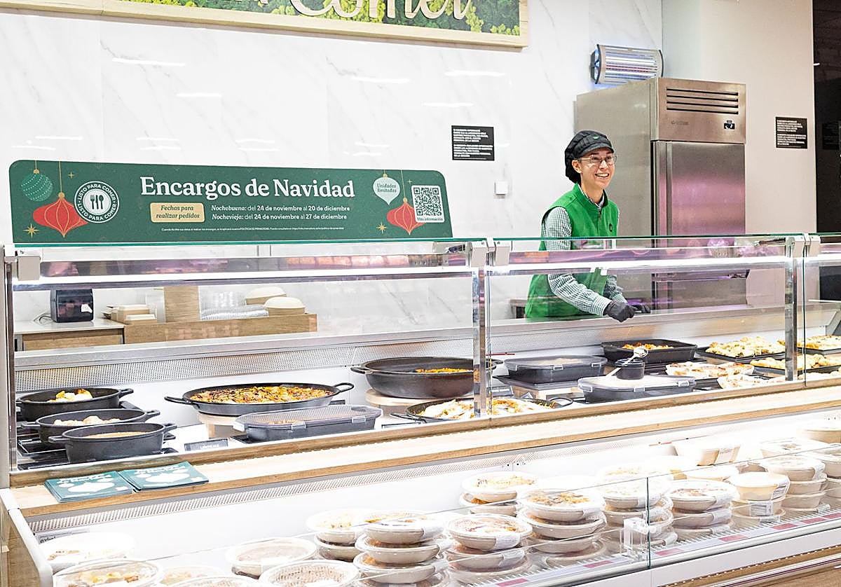 Platos preparados en la sección 'Listo para Comer' de un supermercado.