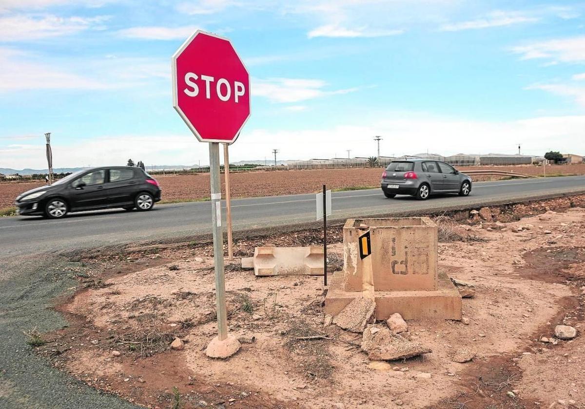 Uno de los cruces de la carretera F-36 en una imagen de archivo
