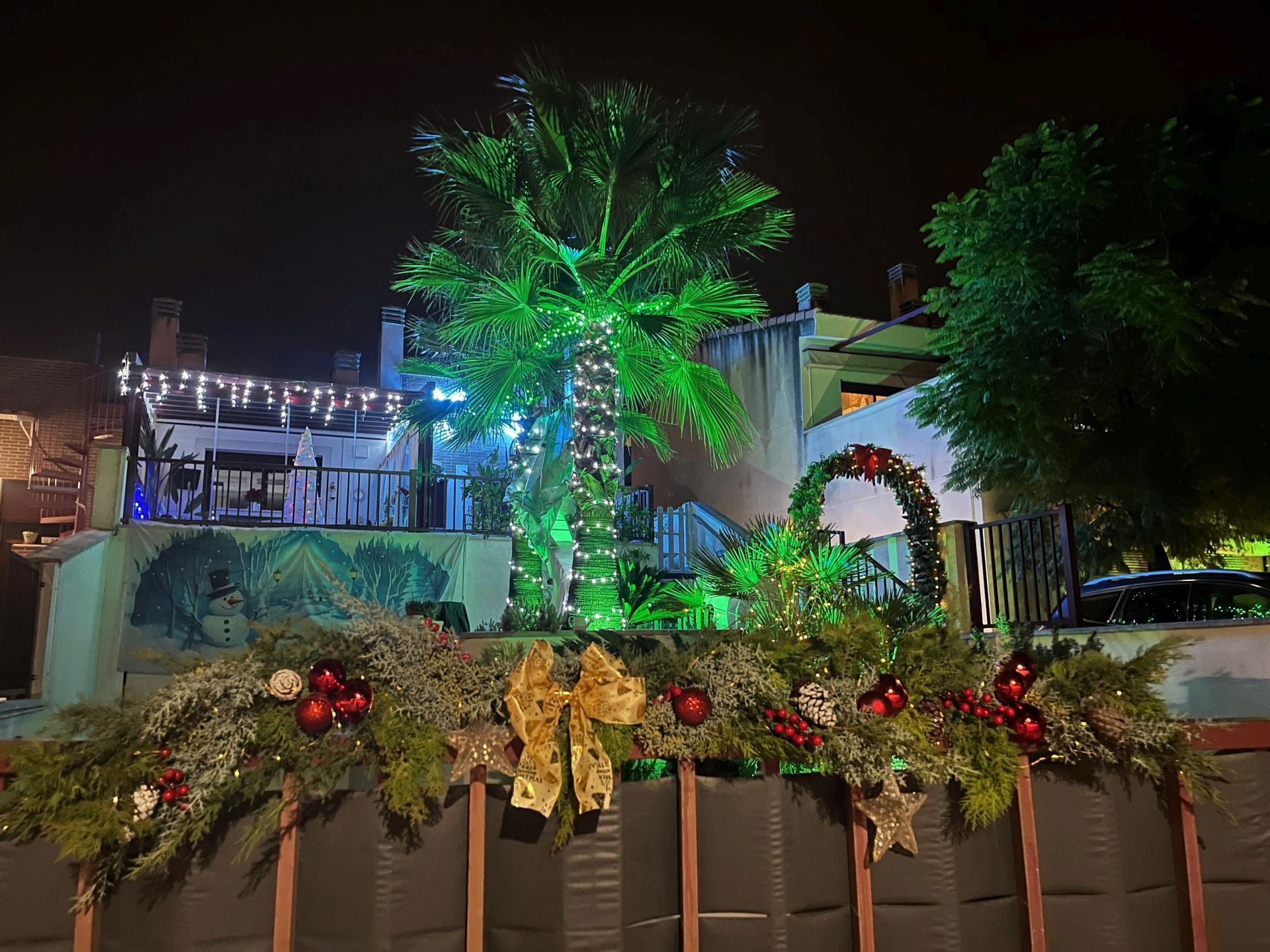 Derroche de luz navideña en pedanías de Murcia