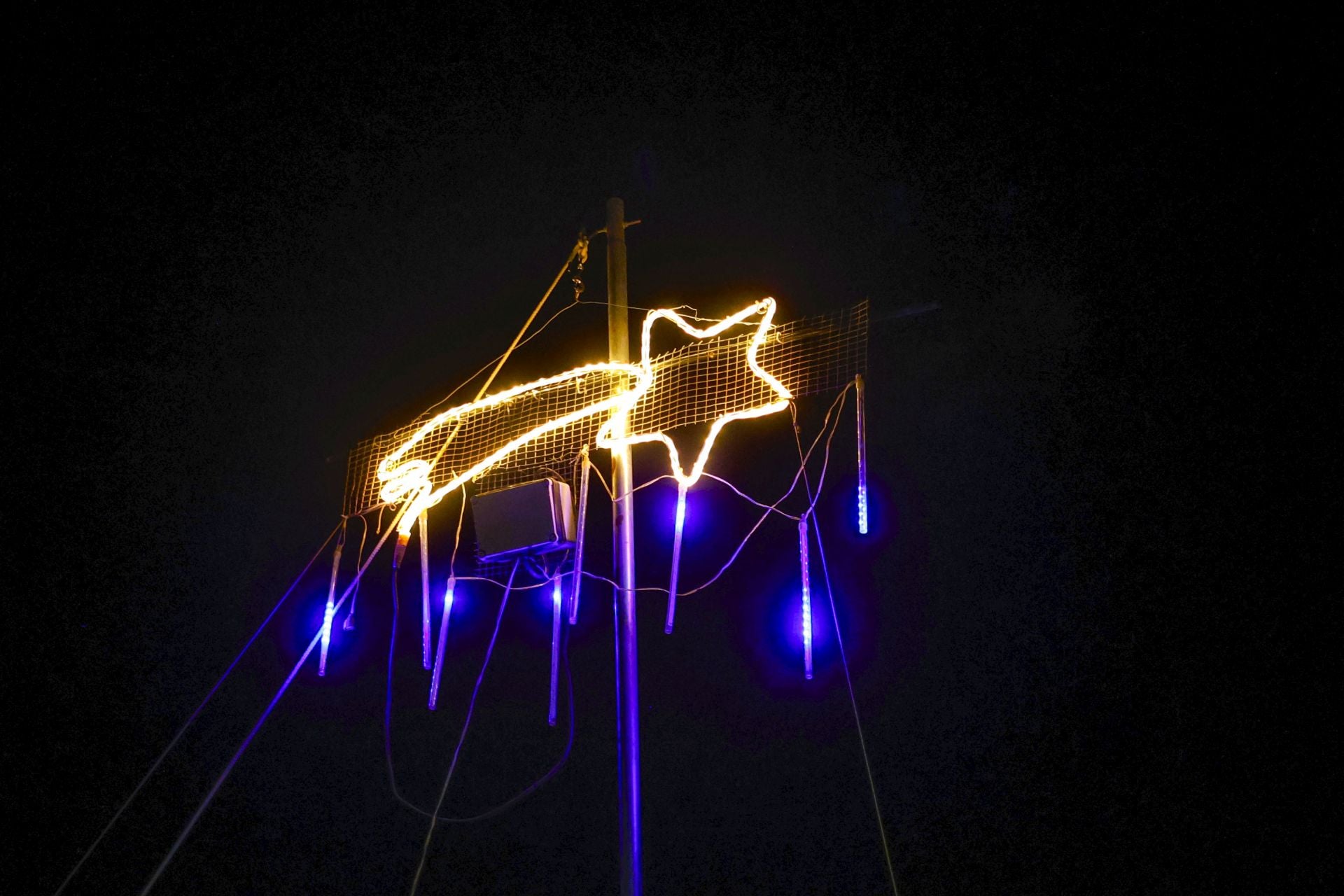 Derroche de luz navideña en pedanías de Murcia