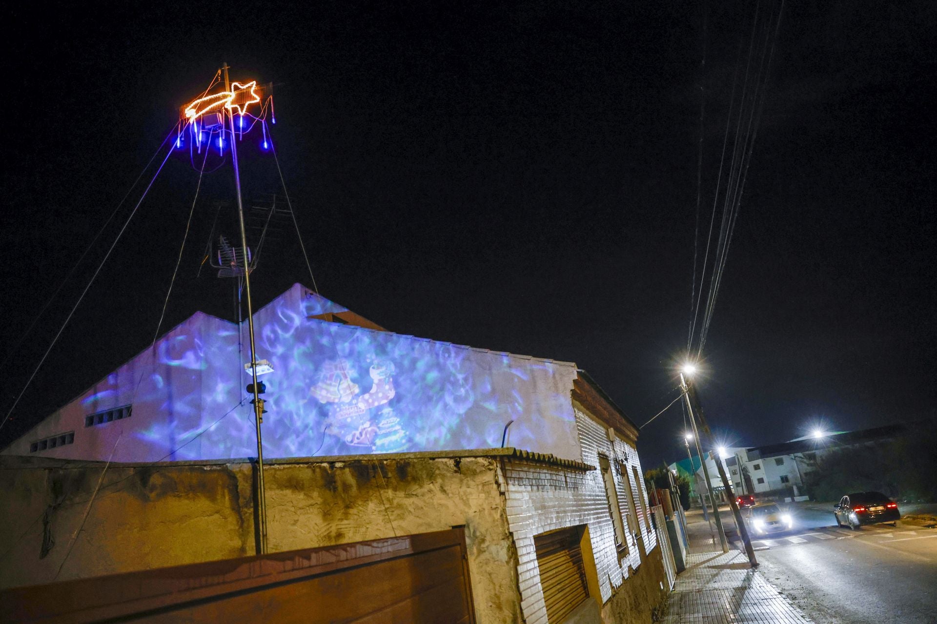 Derroche de luz navideña en pedanías de Murcia