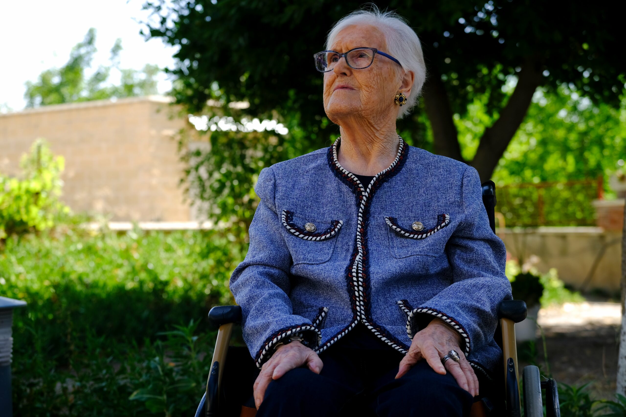 Cecilia Giménez, durante su última entrevista con este diario, en julio de 2022.