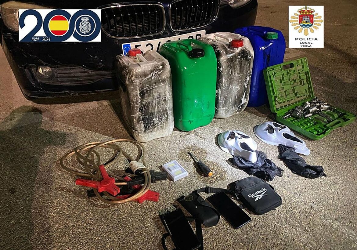 Dos detenidos por varios robos con fuerza cometidos en Yecla y Hellín