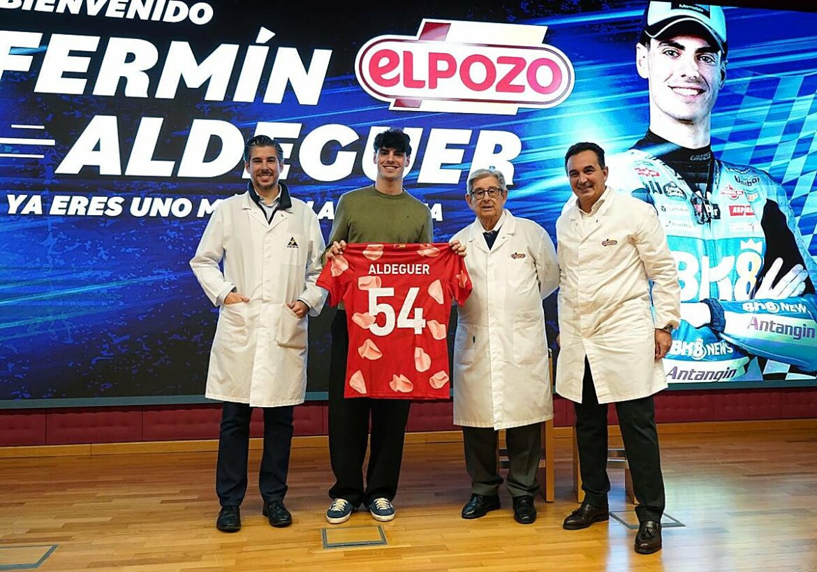 El piloto murciano Fermín Aldeguer, nuevo embajador de El Pozo Alimentación