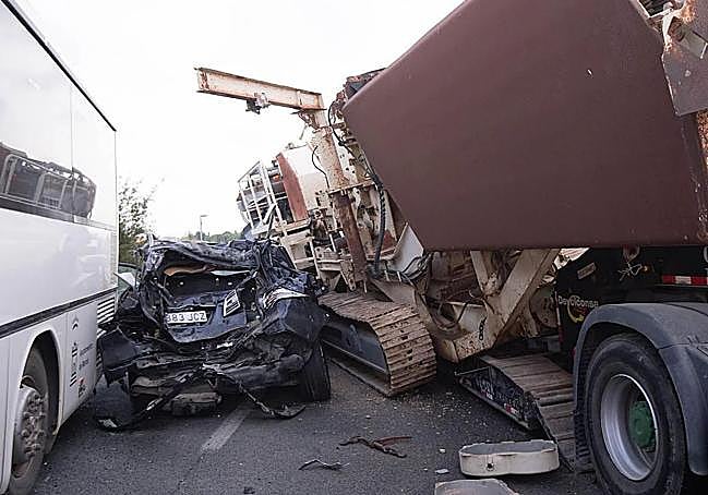 El accidente en la A-30.