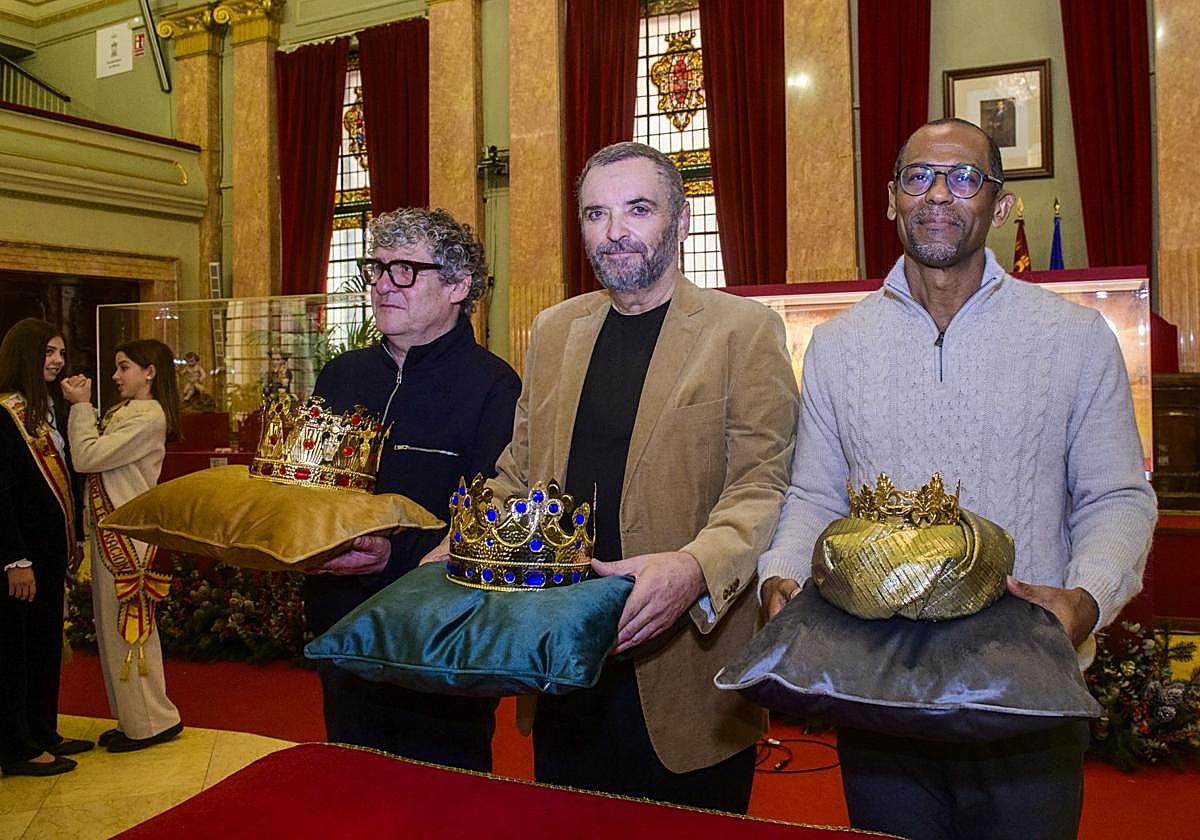 Nacho Vilar, Manuel Herrera y Julio César Serrano interpretarán a los tres Reyes Magos en Murcia.