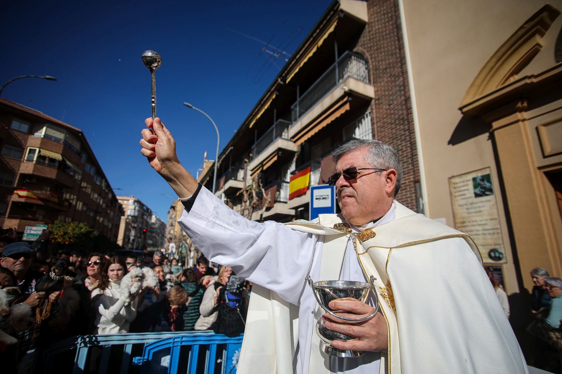 La bendición de animales por San Antón en Murcia, en imágenes