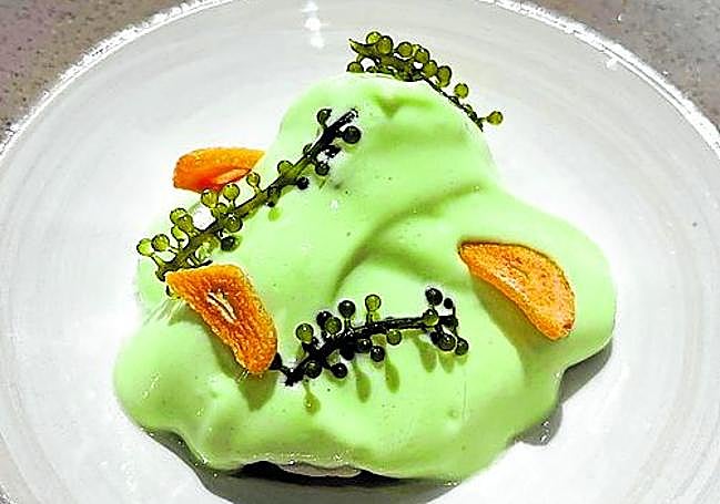 Carrilleras de rape con su pil pil.