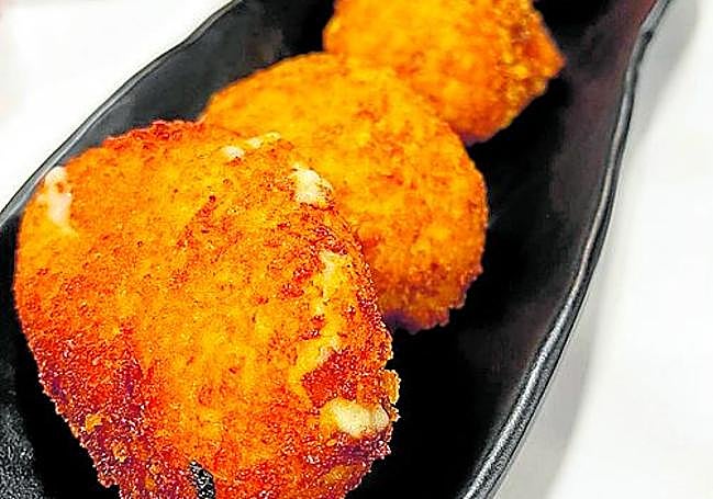 Croquetas de jamón.