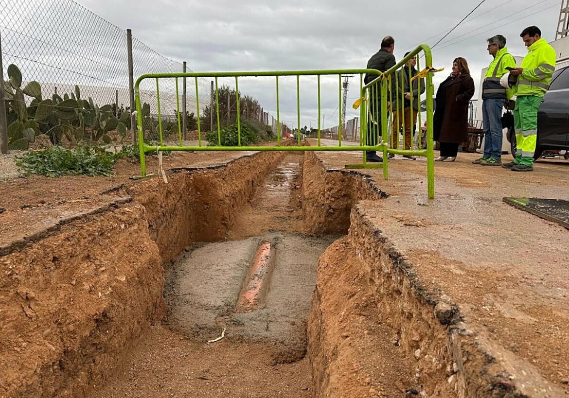 La mejora de la red de saneamiento avanza en La Grajuela y Torre Pacheco