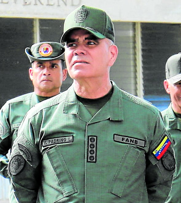 Vladimir Padrino, ministro de Defensa.
