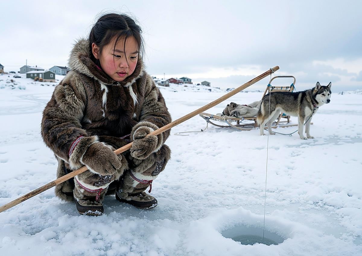 Imagen secundaria 1 - La capital de Groenlandia es Nuuk y la población es 87% nativa.