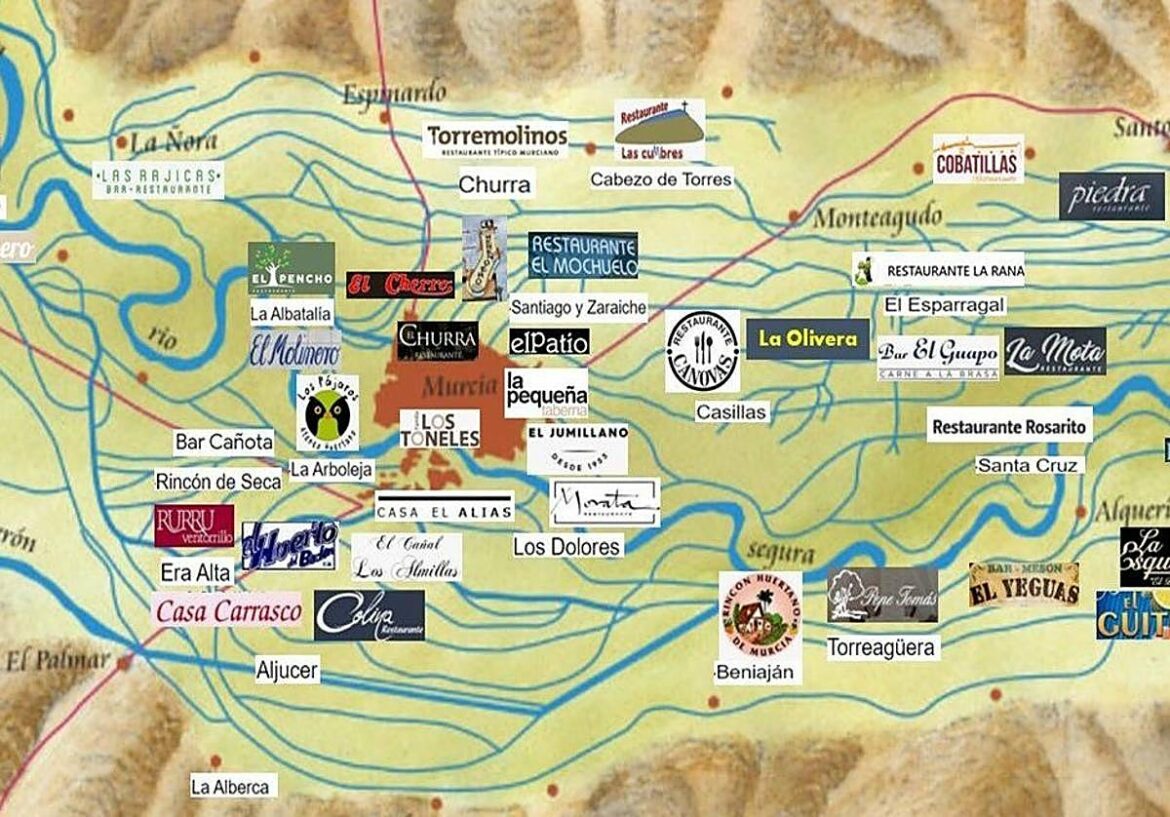 Nuevo mapa de los mejores bares y restaurantes de la huerta de Murcia: hay tres novedades