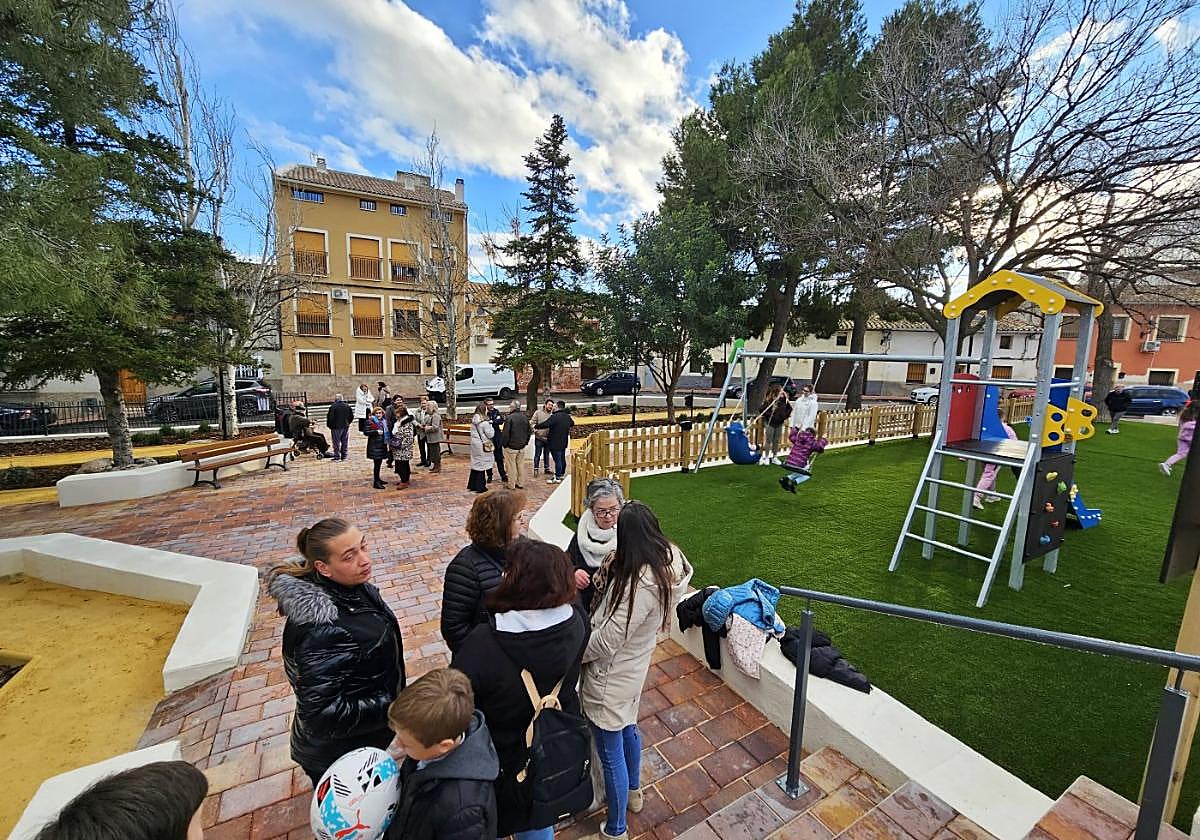 Vecinos del barrio de San Francisco, en la reapertura del parque.