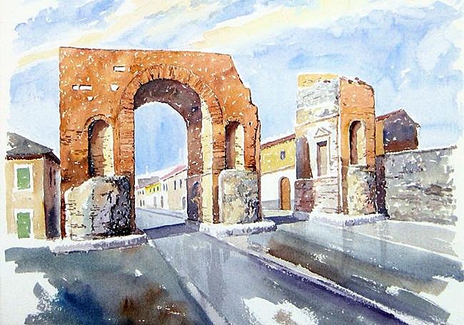 El Arco de Adriano de Santa Maria Capua Vetere fue erigido entre los siglos I y II d. C.