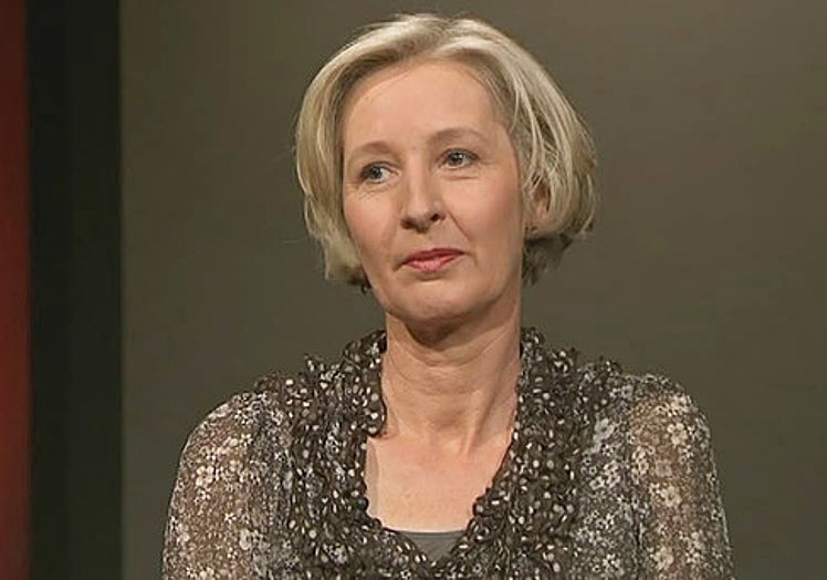 Christiane Raabe, directora de la Internationale Jugendbibliothek de Munich, intervino con un vídeo en el acto para felicitar a Marisa López Soria por los 20 años de La Cometa.