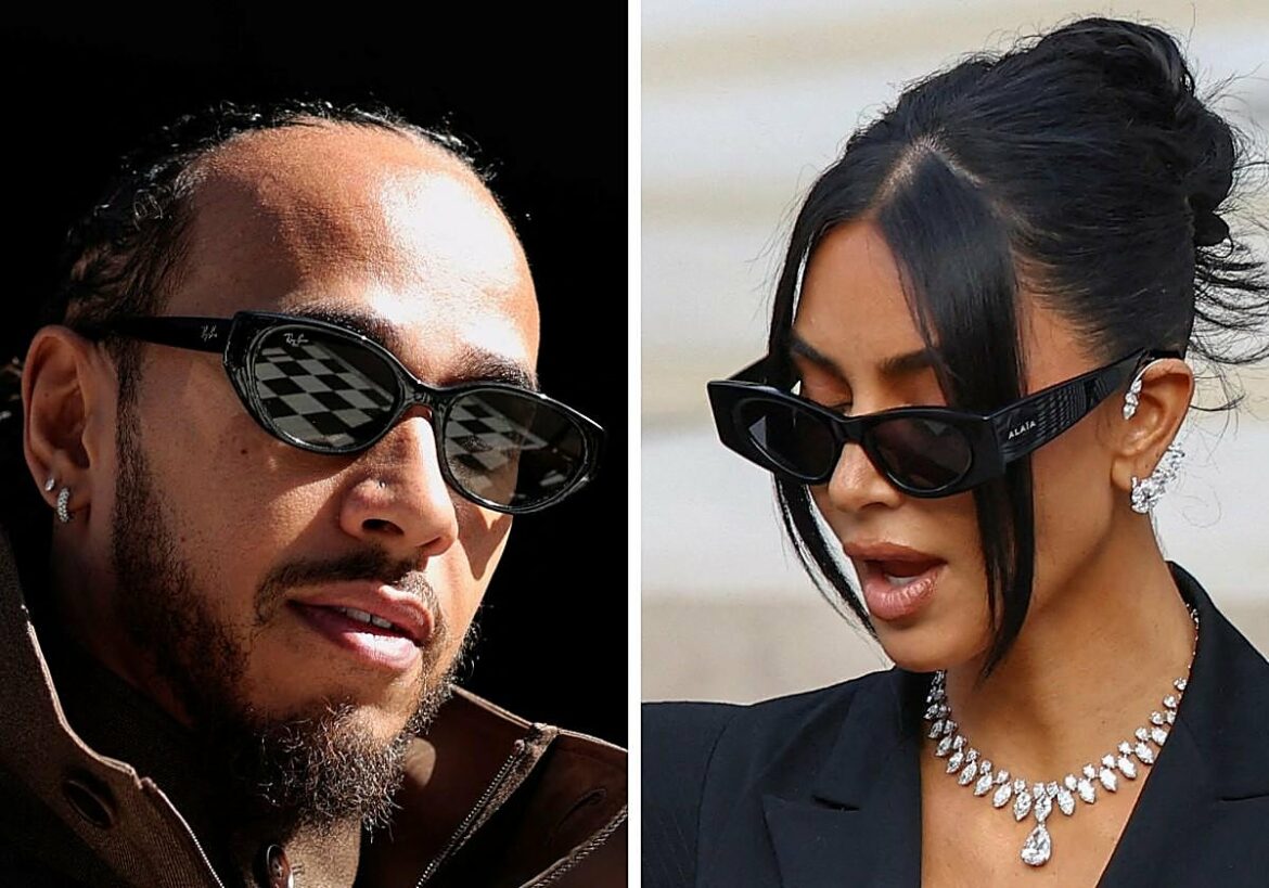 Kim Kardashian y Lewis Hamilton hacen oficial su relación en la Super Bowl