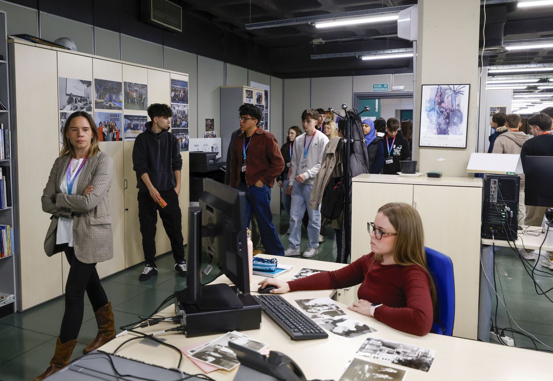 La visita del centro Xstart Formación a LA VERDAD, en imágenes