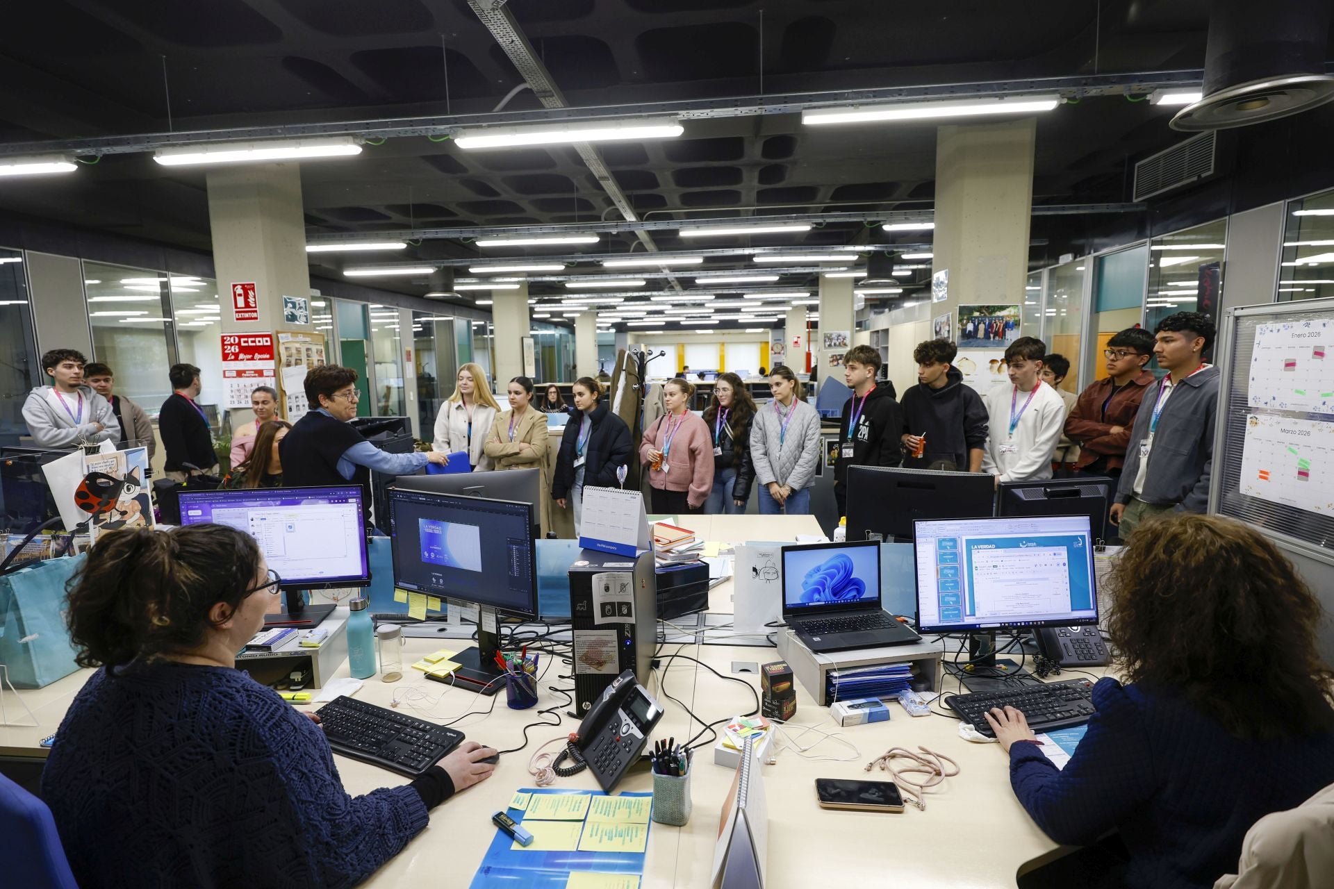 La visita del centro Xstart Formación a LA VERDAD, en imágenes