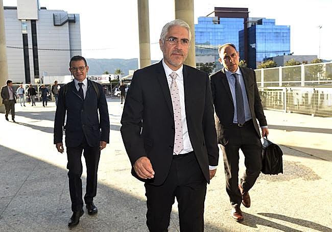 Años de litigio. De la Vega, en la Ciudad de la Justicia de Murcia en 2019.