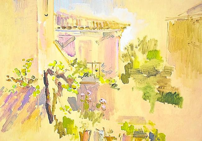 'Paisaje del Molino'. Óleo sobre lienzo (1992).