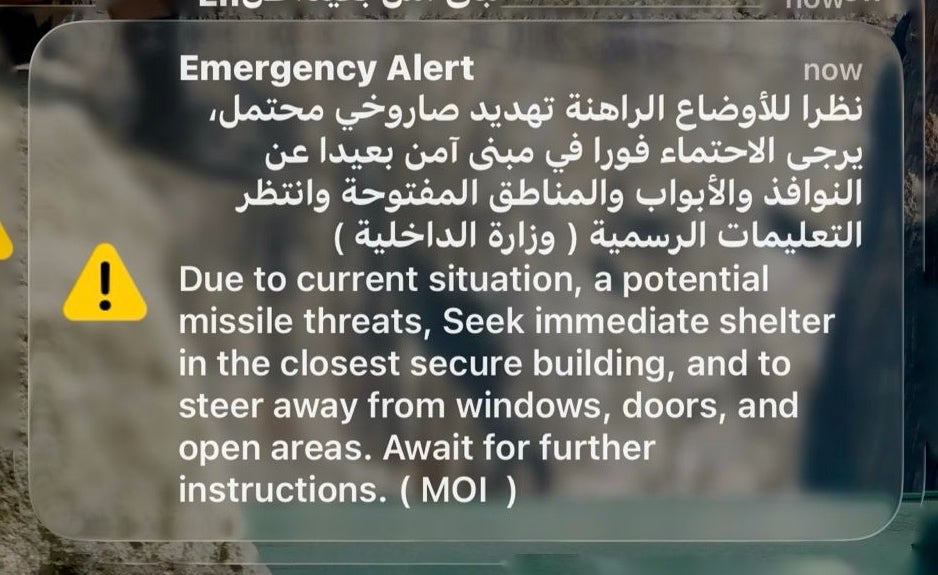 Así se protegen de los misiles los españoles afincados en el golfo Pérsico