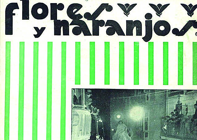 'El Entierro de la Sardina a su paso por la Trapería'. Foto San-Chito. Flores y Naranjos (1929).