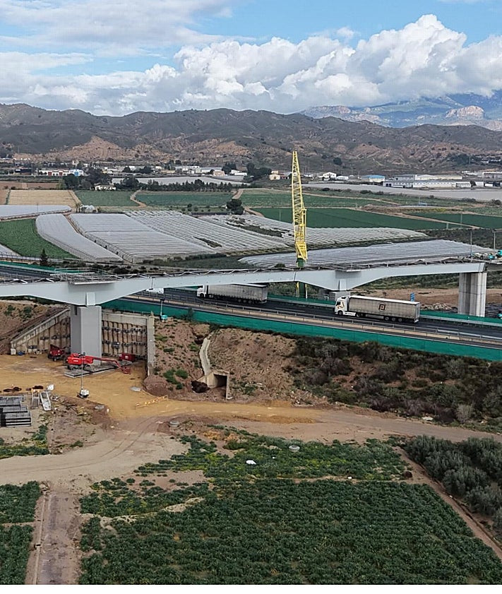 Imagen secundaria 2 - Perspectiva del tramo en obras a través de dron.