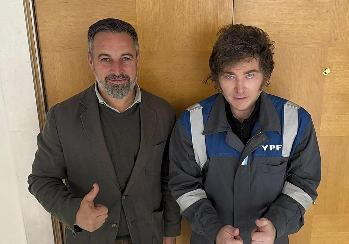 Milei se reúne con Abascal a su paso por Madrid