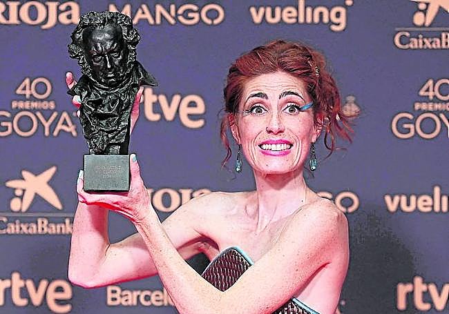Miriam Garlo, la primera actriz con discapacidad auditiva con un Goya por 'Sorda'.