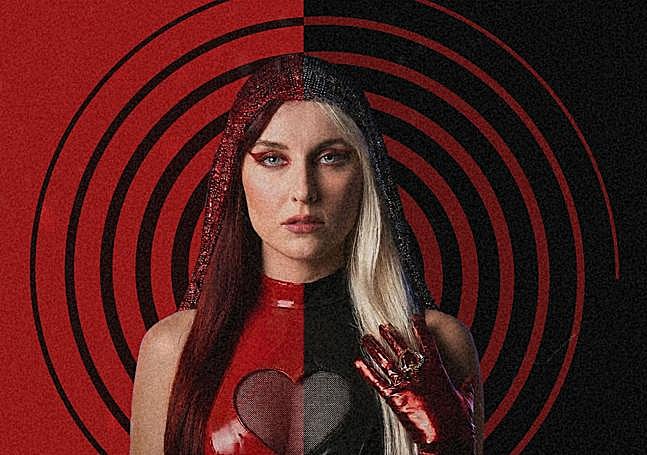 Del rojo al negro. Portada del nuevo disco de Kuve, 'Amore Desamore', que saldrá a la luz este viernes, 17 de abril.