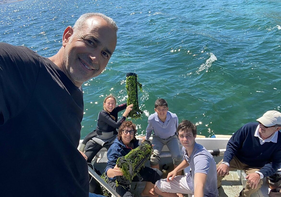 Los dueños de la isla del Barón hallan las ostras perdidas del proyecto científico en el Mar Menor