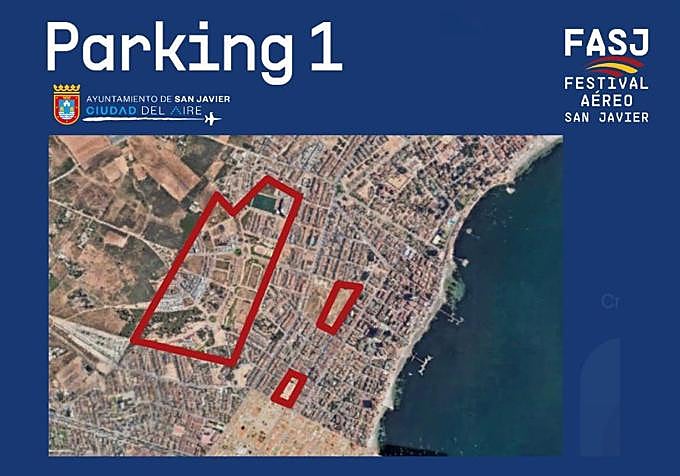 Dónde aparcar para ir al Festival Aéreo de San Javier 2026