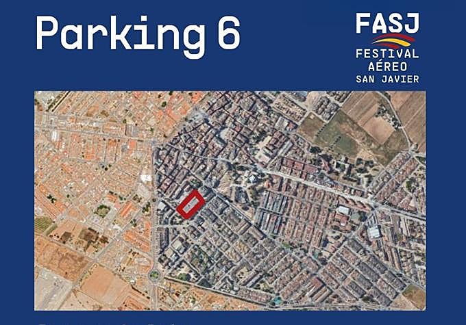 Ubicación del parking 5, a pesar de que ponga parking 6.